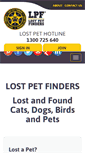 Mobile Screenshot of lostpetfinders.com.au